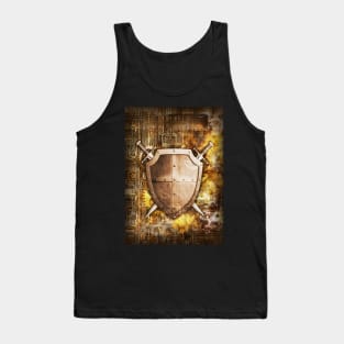 Swords and shield steampunk Tank Top